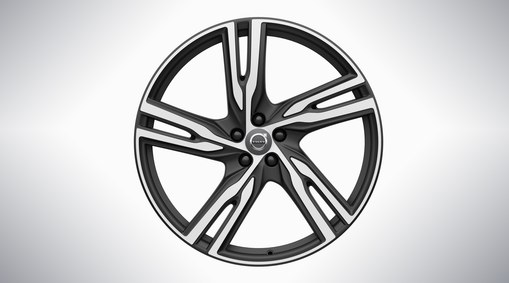22" 5 radios dobles Matt Black Diamond Cut - 175